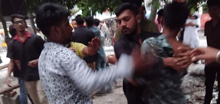 ময়মনসিংহে সমন্বয়কদের দুই গ্রুপের মধ্যে হাতাহাতি